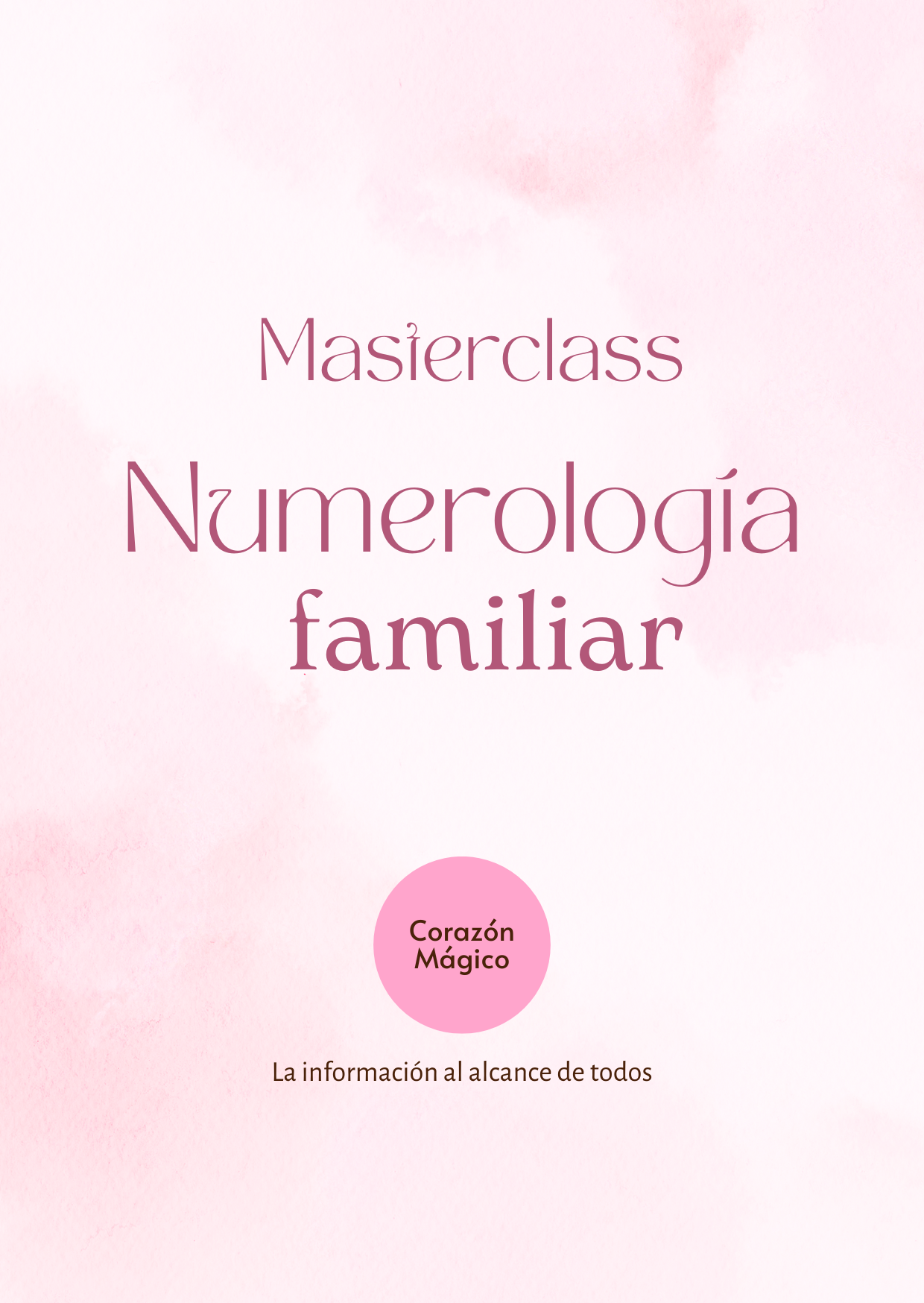 Taller Numerología Familiar